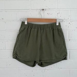 Olive green shorts